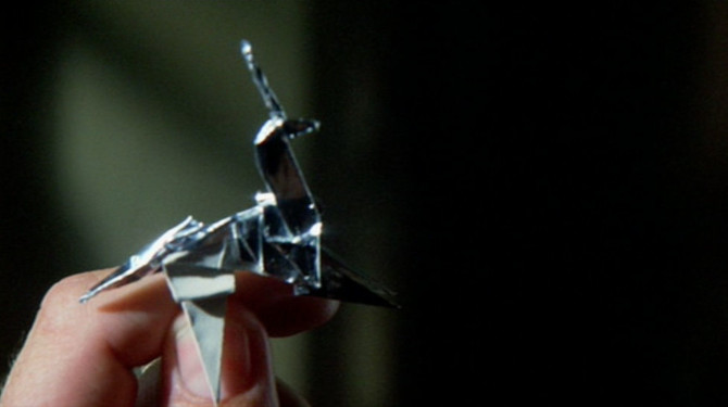  O polêmico unicórnio de origami, uma das pistas de que Rick é um replicante