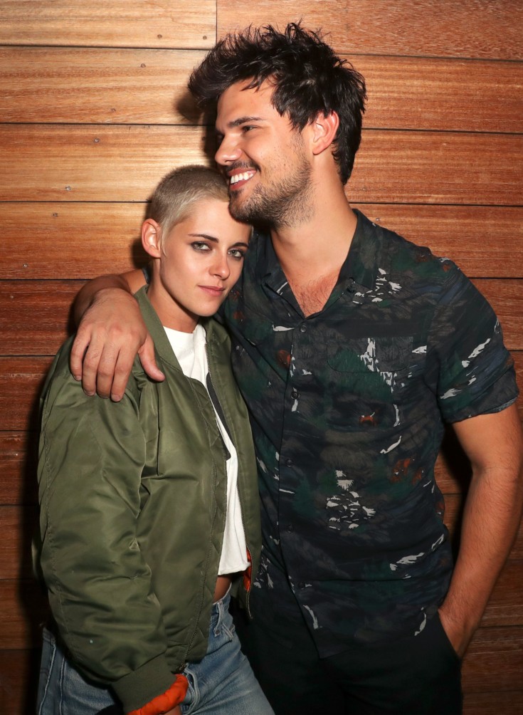 Mandatory Credit: Photo by Chelsea Lauren/WWD/REX/Shutterstock (8861024j) Kristen Stewart and Taylor Lautner MOSCHINO Spring Summer 2018 Menswear and Women's Resort Collection, After Party, Los Angeles, USA - 08 Jun 2017