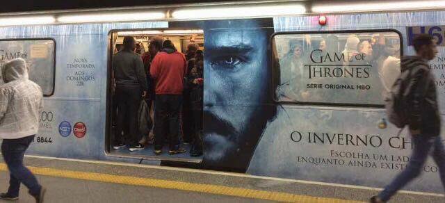 Trem personalizado de Game of Thrones em São Paulo