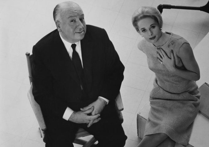 Alfred Hitchcock e Tippi Hedren promovem Os Pássaros