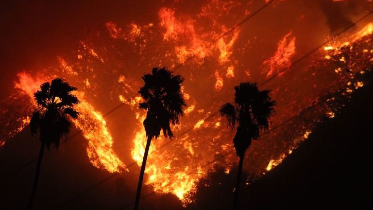 Thomas Fire which began in Ventura, California, USA - 05 Dec 2017