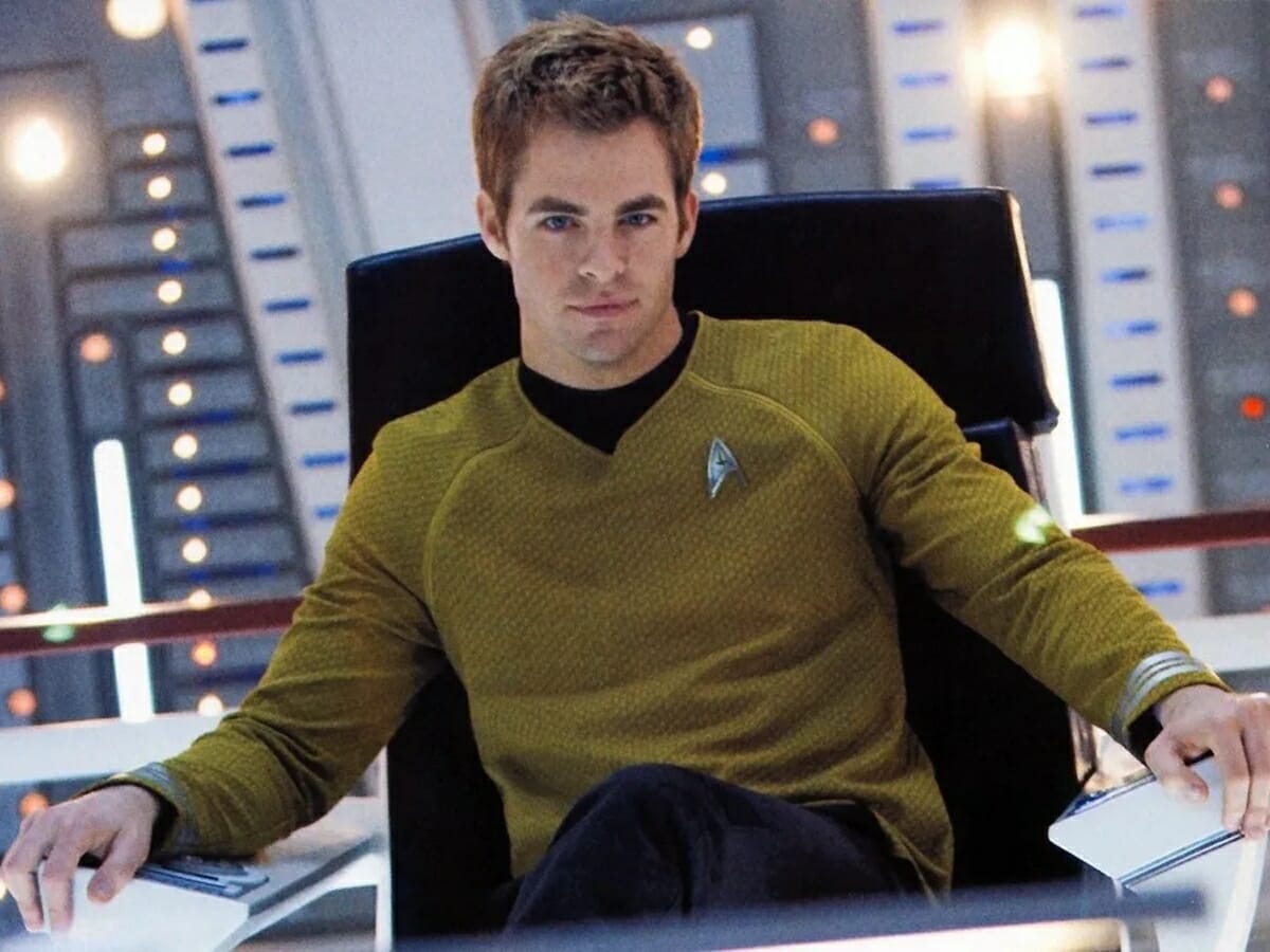 Chris Pine como Kirk em Star Trek
