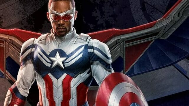 Anthony Mackie como o Capitão América