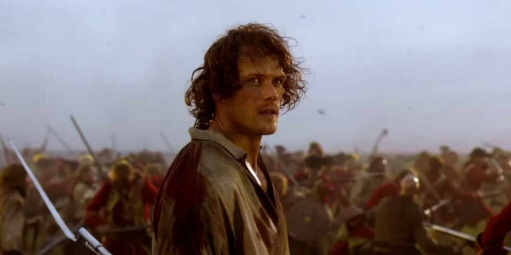Jamie em batalha em Outlander