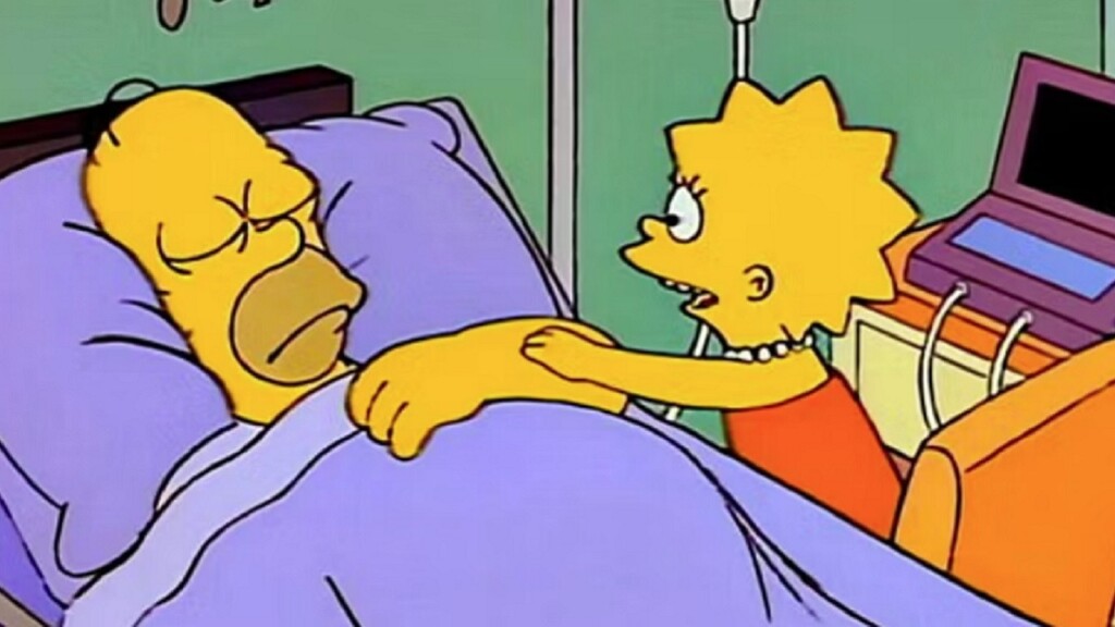 Homer em coma em Os Simpsons