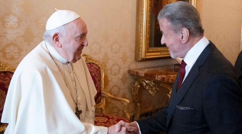 Stallone com o Papa