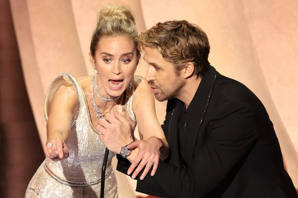 Emily Blunt e Ryan Gosling no Oscar 2024