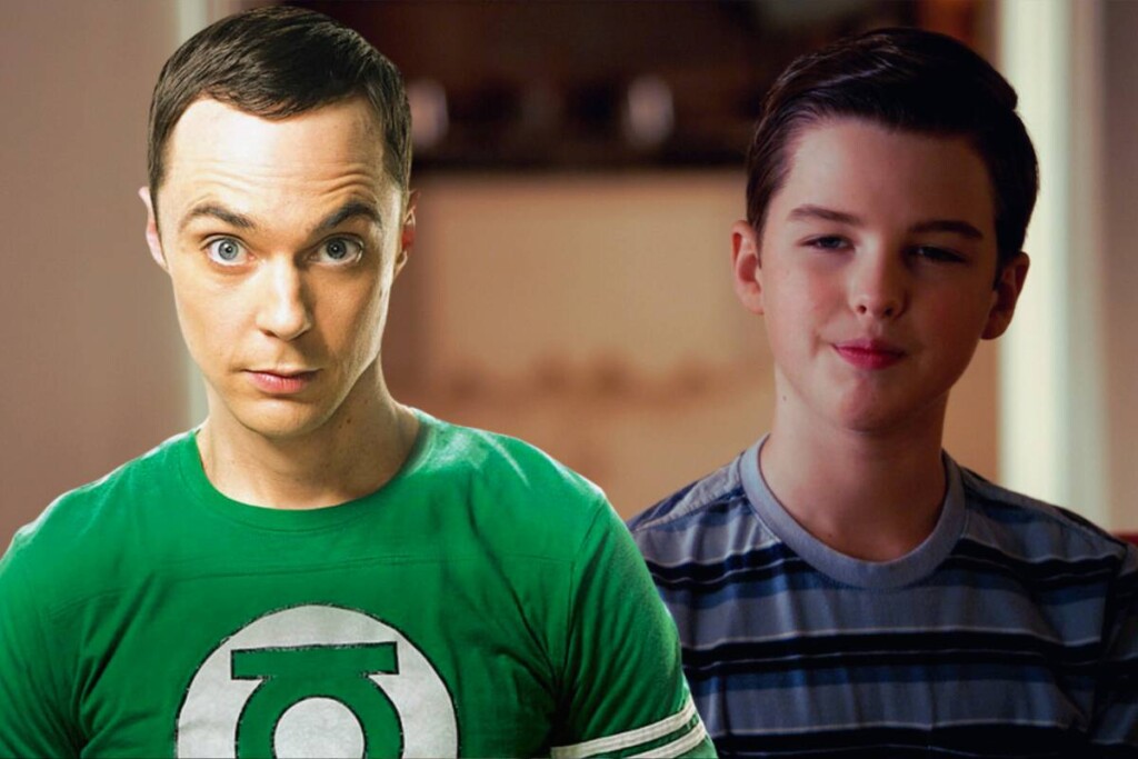 Sheldon em The Big Bang Theory e em Young Sheldon