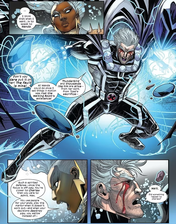 Tempestade compara Magneto ao Professor Xavier