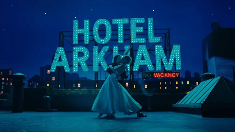 Na cabeça de Arthur, o Asilo Arkham é um hotel