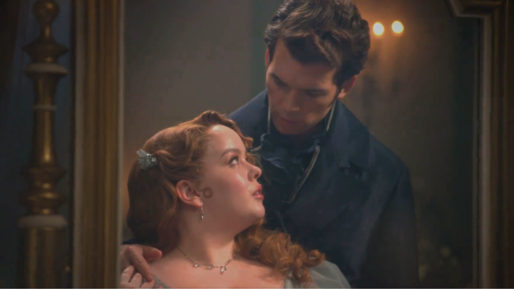 Penelope e Colin Bridgerton na 3ª temporada da série da Netflix