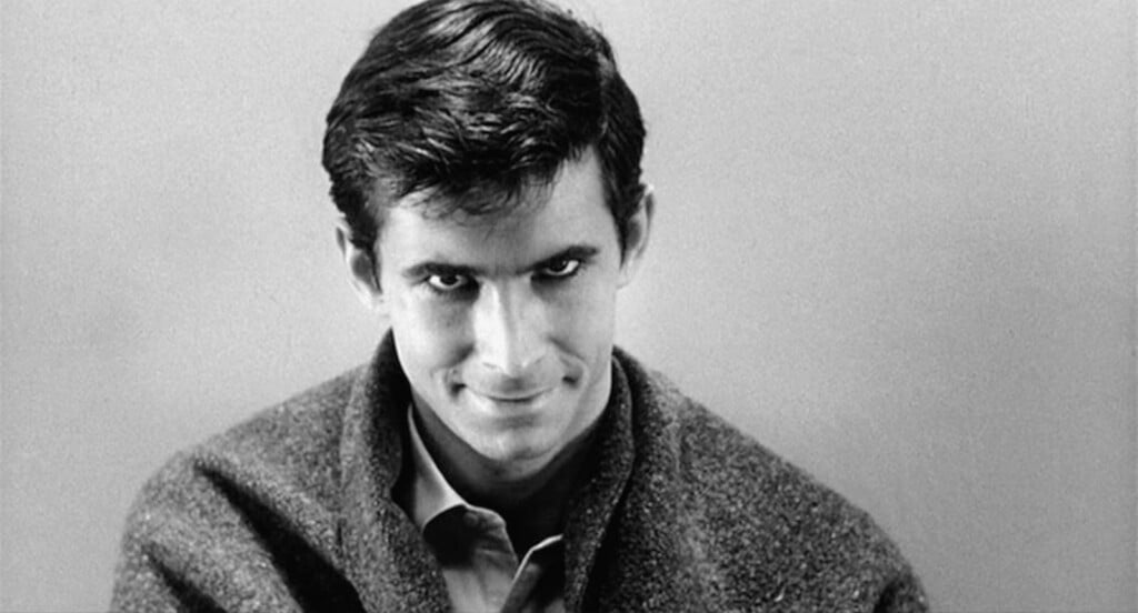 Anthony Perkins como Norman Bates em Psicose