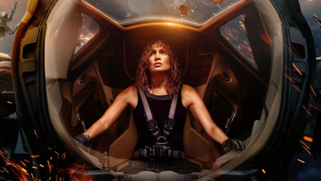 Jennifer Lopez no filme Atlas da Netflix