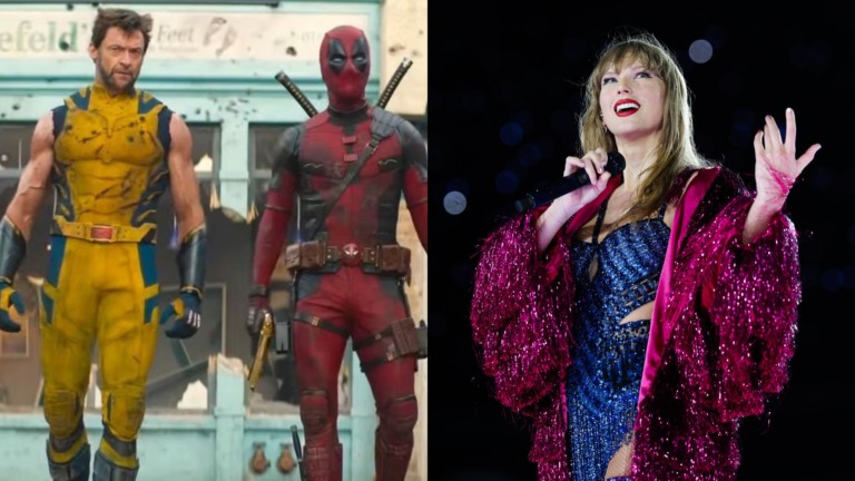Deadpool e Wolverine e a cantora Taylor Swift