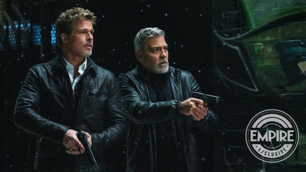 Brad Pitt e George Clooney em Wolfs