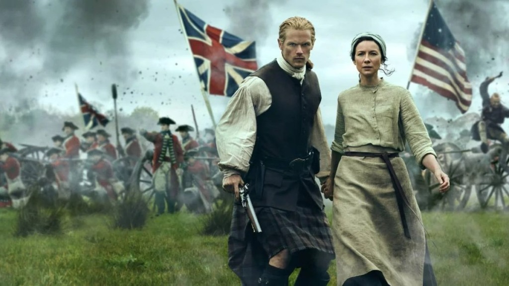 Jamie e Claire em Outlander