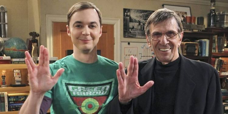 Jim Parsons e Leonard Nimoy