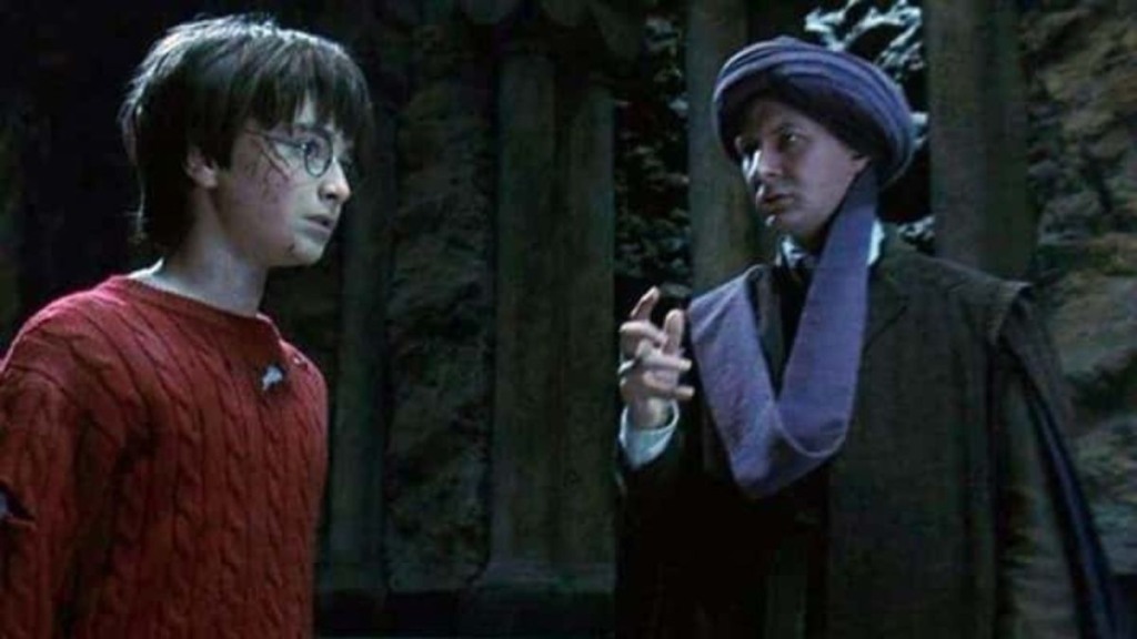 Professor Quirrell em Harry Potter e a Pedra Filosofal