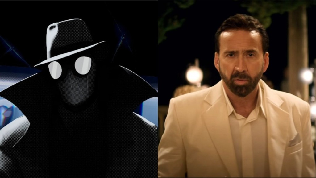 Homem-Aranha Noir e o protagonista Nicolas Cage