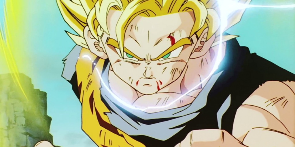 Goku como super-saiyajin 2