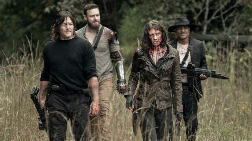 Parte do elenco de The Walking Dead