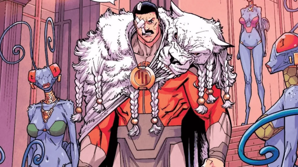 Thragg é o mais poderoso da raça viltrumita