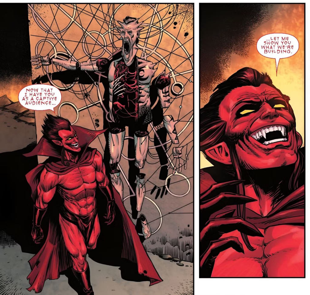 O inferno tem nome e sobrenome: Mephisto em Hellverine #5