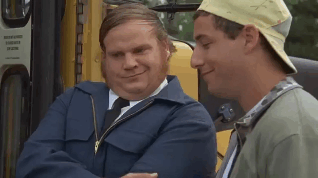 Muito além da comédia: a conexão entre Farley e Sandler
